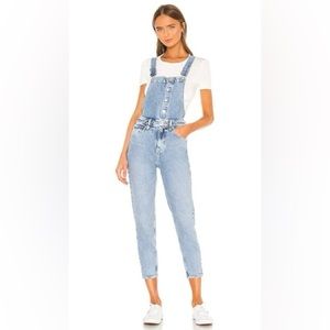 Free People Shelby Overalls: Stonewash